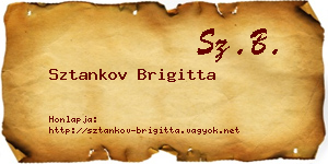 Sztankov Brigitta névjegykártya